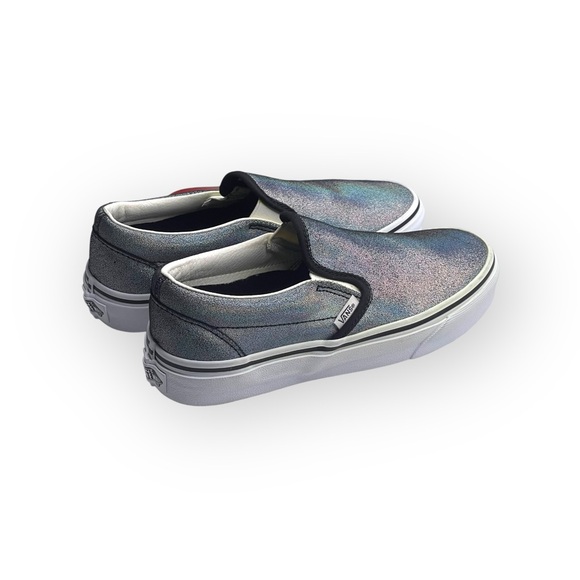 new Vans ™ ®✌︎︎ Prismatic Suede Slip On Sneakers ✌︎︎ Shiny Rainbow Reflective 6 - Picture 3 of 16